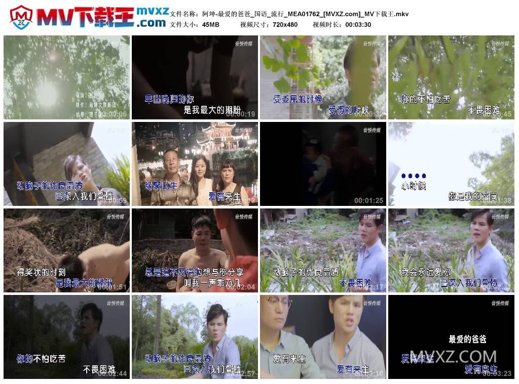 阿坤-最爱的爸爸_国语_流行_MEA01762